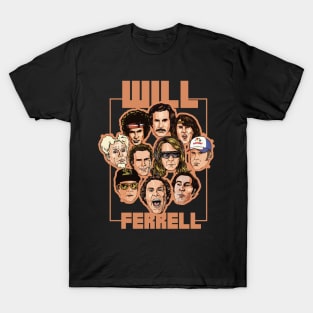 will ferrell many face T-Shirt